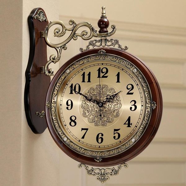 european art wall clock silent retro large metal wood double sided zegary scienne living room home decor mm60wc clocks
european art wall clock silent retro large metal wood double sided zegary scienne living room home decor mm60wc clocks
