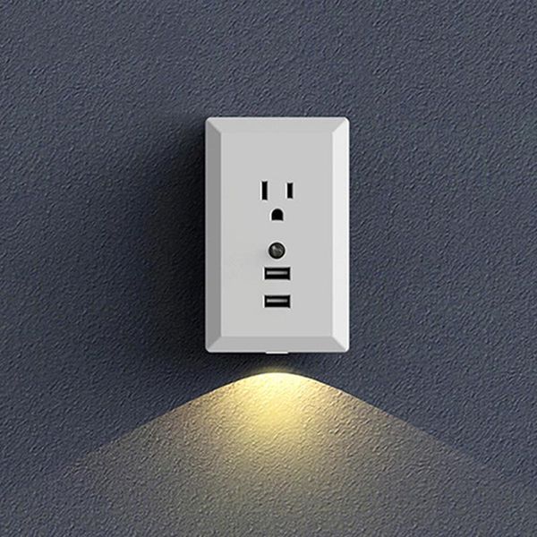 smart power plugs us plug usb wall socket with led night light sensor lamp 2 ports 2.4a fast charging intelligent charger
smart power plugs us plug usb wall socket with led night light sensor lamp 2 ports 2.4a fast charging intelligent charger