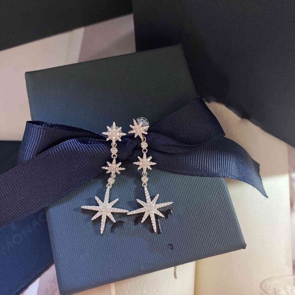 three shooting stars six pointed star 925 sterling silver 2021 new earrings high-end women's luxury jewelry, Golden
three shooting stars six pointed star 925 sterling silver 2021 new earrings high-end women's luxury jewelry, Golden