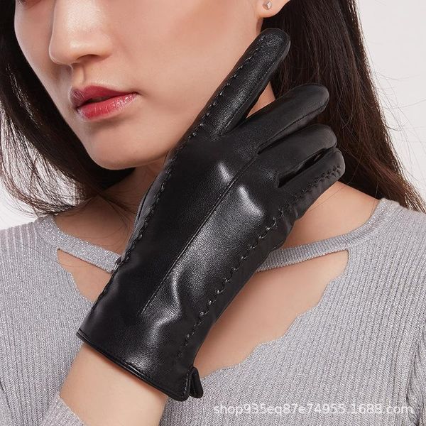 five fingers gloves 2021 winter women' pu leather plus velvet warm fashion outdoor cycling touch screen windproof driving black, Blue;gray
five fingers gloves 2021 winter women' pu leather plus velvet warm fashion outdoor cycling touch screen windproof driving black, Blue;gray