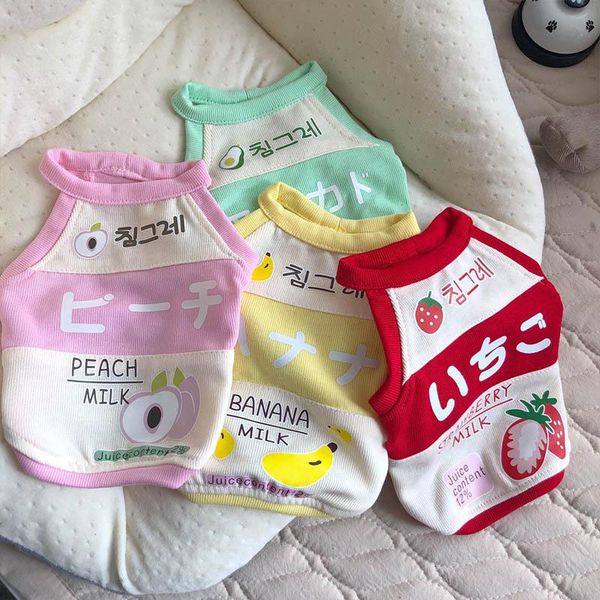 dog apparel 2021 clothes spring summer vest shirt clothing for small medium dogs costume fruit print chihuahua ropa perro
dog apparel 2021 clothes spring summer vest shirt clothing for small medium dogs costume fruit print chihuahua ropa perro