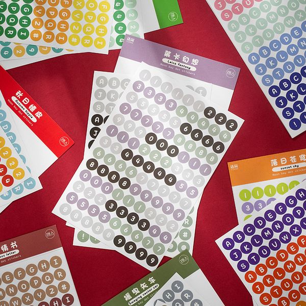 234 pcs/pack alphabet letter and dots sticker colorful adhesive sticker decorative labels for diary album
234 pcs/pack alphabet letter and dots sticker colorful adhesive sticker decorative labels for diary album