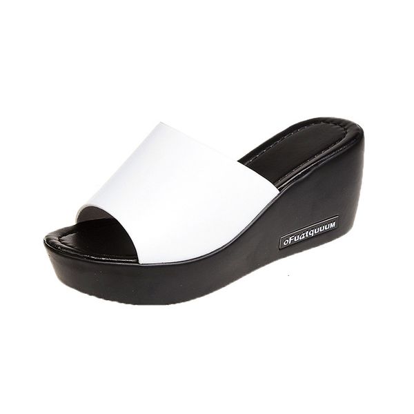 sandals genuine leather ladies wedges high heels flat platform shoes woman casual party summer women's slippers r92c, Black
sandals genuine leather ladies wedges high heels flat platform shoes woman casual party summer women's slippers r92c, Black