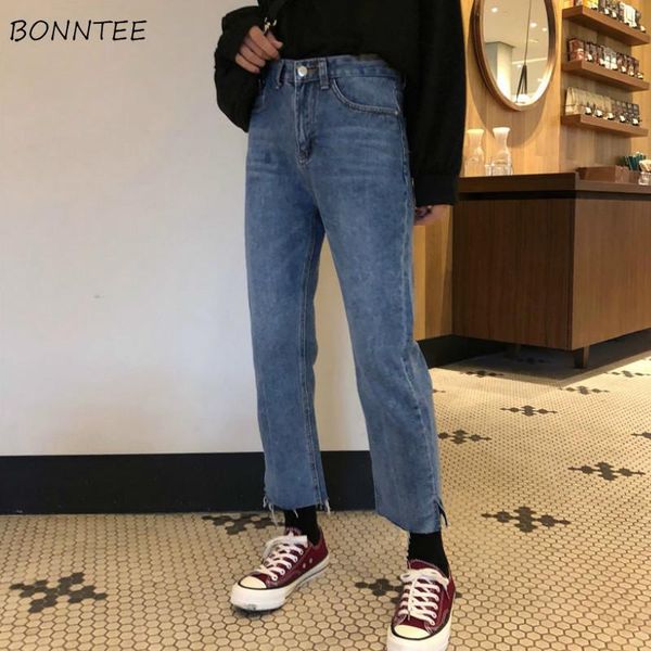 women's jeans women high waist ankle-length split loose straight casual trousers korean fashion chic leisure womens streetwear all-matc, Blue
women's jeans women high waist ankle-length split loose straight casual trousers korean fashion chic leisure womens streetwear all-matc, Blue