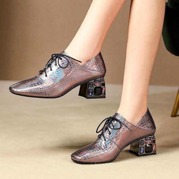 women pumps cow leather autumn spring lace up gun color crystal square toe high heels lady shoes party size 34-42 dress, Black
women pumps cow leather autumn spring lace up gun color crystal square toe high heels lady shoes party size 34-42 dress, Black