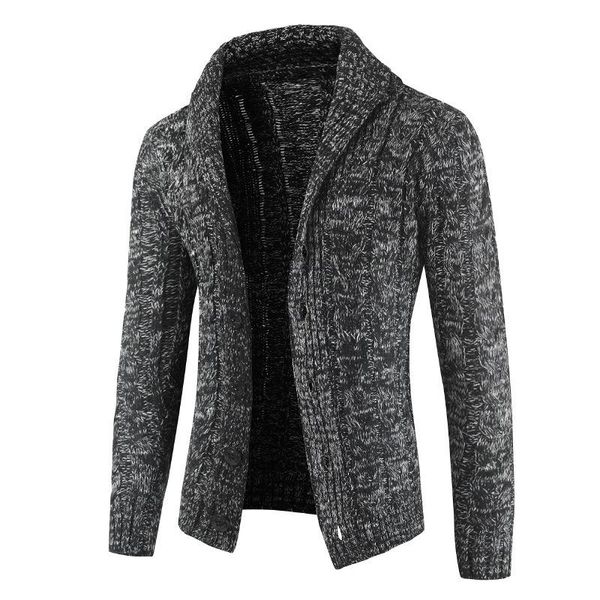 men's sweaters men sweater home casual lapel knit single-breasted autumn and winter long-sleeved solid color twisted cotton jacket, White;black
men's sweaters men sweater home casual lapel knit single-breasted autumn and winter long-sleeved solid color twisted cotton jacket, White;black