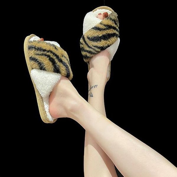 slippers furry slides women home winter warm shoes slip on flats female cross-strap fur ladies thick bottom, Black
slippers furry slides women home winter warm shoes slip on flats female cross-strap fur ladies thick bottom, Black