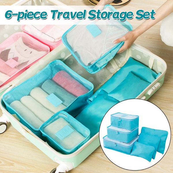 storage bags 6pcs waterproof travel bag clothes packing cube luggage organizer sets nylon home accessories
storage bags 6pcs waterproof travel bag clothes packing cube luggage organizer sets nylon home accessories