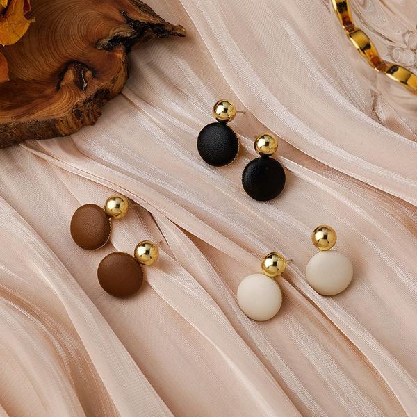 dangle & chandelier korean fashion enamel round coin drop earrings for women gold color alloy beaded geometric bijoux femme 2021, Silver
dangle & chandelier korean fashion enamel round coin drop earrings for women gold color alloy beaded geometric bijoux femme 2021, Silver