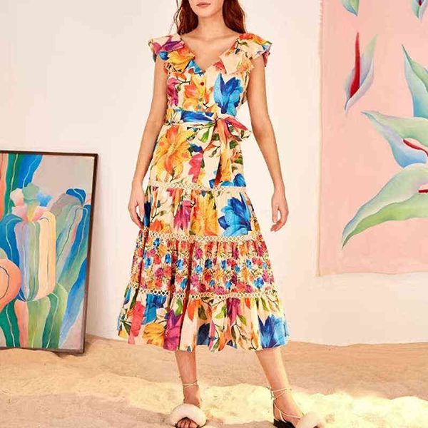 luxury party evening dress exotic rich printed skirt summer 2021 ruffle stitching v-neck lace up high waist, Black
luxury party evening dress exotic rich printed skirt summer 2021 ruffle stitching v-neck lace up high waist, Black