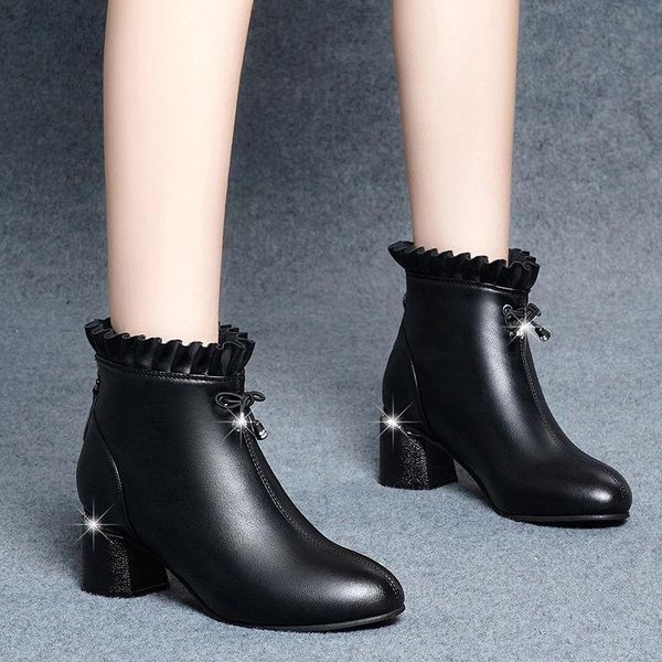 boots 2021 women's autumn and winter warm soft round toe mid-heel martn thick heel fleece short shoes, Black
boots 2021 women's autumn and winter warm soft round toe mid-heel martn thick heel fleece short shoes, Black
