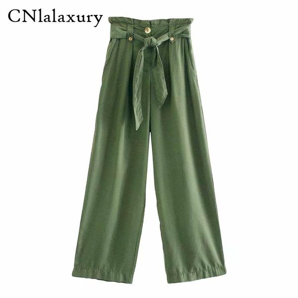women's pants & capris high waist wide leg sashes femal fashion women green long casual female trousers belt loose trouser pantalon fem, Black;white
women's pants & capris high waist wide leg sashes femal fashion women green long casual female trousers belt loose trouser pantalon fem, Black;white