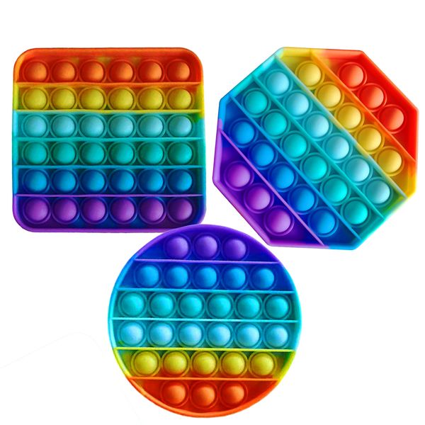 colorful fidget push pops bubble sensory squishy stress reliever autism needs anti-stress pop-it rainbow children toys
colorful fidget push pops bubble sensory squishy stress reliever autism needs anti-stress pop-it rainbow children toys