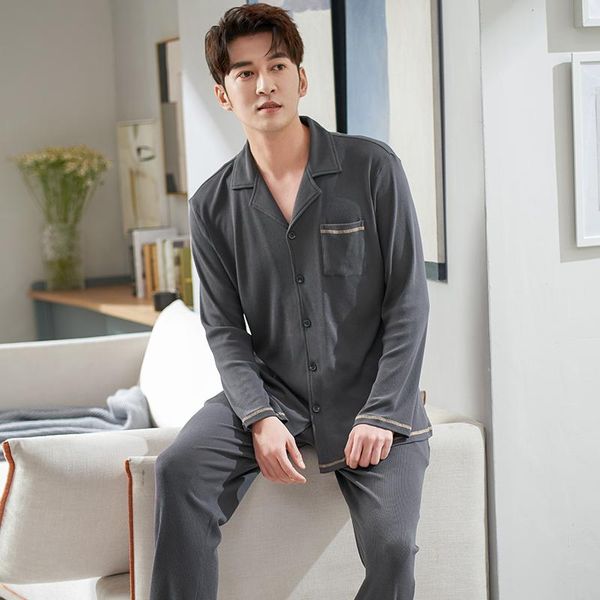 men's sleepwear spring men cardigan pajamas long sleeve male pajama set soft modal cotton for suit homewear 3xl, Black;brown
men's sleepwear spring men cardigan pajamas long sleeve male pajama set soft modal cotton for suit homewear 3xl, Black;brown