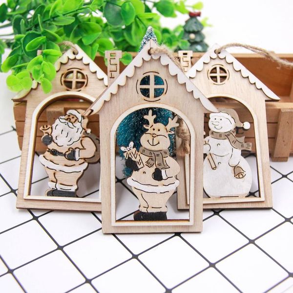 christmas decorations 3pcs diy santa claus wooden pendants ornaments house shape kids gift for home party xmas tree
christmas decorations 3pcs diy santa claus wooden pendants ornaments house shape kids gift for home party xmas tree