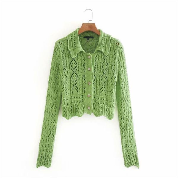 women casual summer green sweaters chic lady fashion long sleeve single breasted knitted cardigans hollow out, White;black
women casual summer green sweaters chic lady fashion long sleeve single breasted knitted cardigans hollow out, White;black