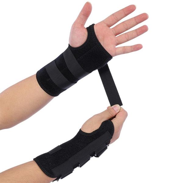 wrist support adjustable steel brace splint fractures carpal tunnel sport sprain for weight lifting protector, Black;red
wrist support adjustable steel brace splint fractures carpal tunnel sport sprain for weight lifting protector, Black;red