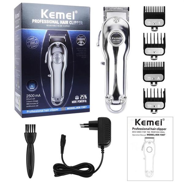 kemei 1987 professional electric all metal hair clipper rechargeable lcd digital trimmer men cordless haircut machine wholea05a05
kemei 1987 professional electric all metal hair clipper rechargeable lcd digital trimmer men cordless haircut machine wholea05a05