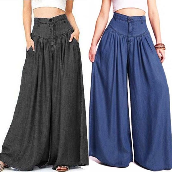 women's pants & capris 2021 zanzea fashion women wide leg trousers autumn casual long pantalon palazzo female solid high waist turnip o, Black;white
women's pants & capris 2021 zanzea fashion women wide leg trousers autumn casual long pantalon palazzo female solid high waist turnip o, Black;white