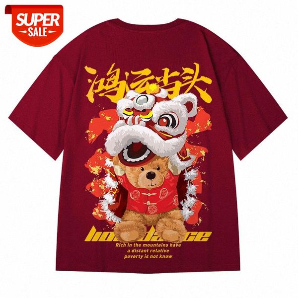 new year's short-sleeved men's trendy year of the ox brand t-shirt loose trend large size wine red zodiacal half sleeve #uj5c, White;black
new year's short-sleeved men's trendy year of the ox brand t-shirt loose trend large size wine red zodiacal half sleeve #uj5c, White;black