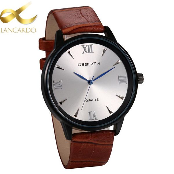 wristwatches lancardo mens watches leather women & men's watch business casual fashion quartz heren horloge, Slivery;brown
wristwatches lancardo mens watches leather women & men's watch business casual fashion quartz heren horloge, Slivery;brown