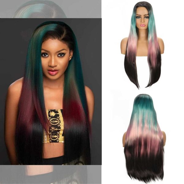 wig chemical fiber women's long straight hair dyeing head cover wig, Black
wig chemical fiber women's long straight hair dyeing head cover wig, Black