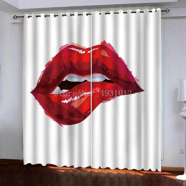 curtain & drapes 2 panels red lips 3d printing thermal insulated blackout light blocking room darkening windows drapery
curtain & drapes 2 panels red lips 3d printing thermal insulated blackout light blocking room darkening windows drapery