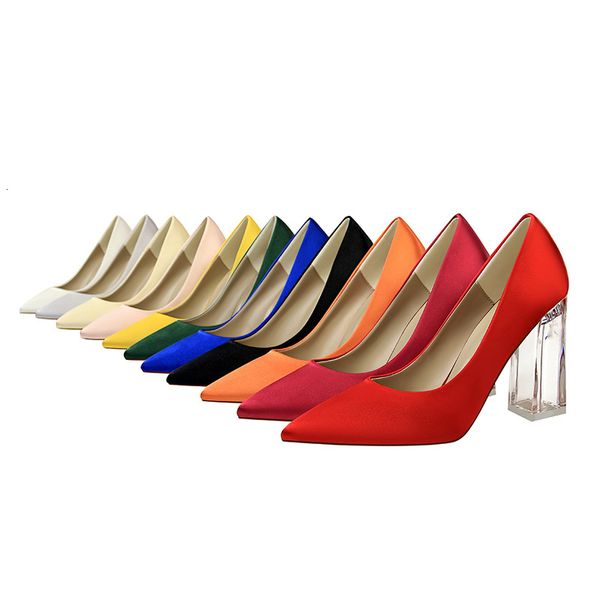dress shoes women's heels arrival solid silk design pointed toe pumps women super high ladies shoes, Black
dress shoes women's heels arrival solid silk design pointed toe pumps women super high ladies shoes, Black