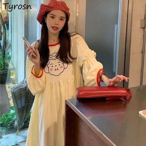 casual dresses kawaii cartoon printed dress autumn long lotus sleeve puff loose fashion streetwear mini a-line lovely girls korean ins, Black;gray
casual dresses kawaii cartoon printed dress autumn long lotus sleeve puff loose fashion streetwear mini a-line lovely girls korean ins, Black;gray