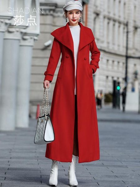 big lapel red tweed coat women's mid long 2021 autumn and winter temperament marriage korean version nizi wool & blends, Black
big lapel red tweed coat women's mid long 2021 autumn and winter temperament marriage korean version nizi wool & blends, Black