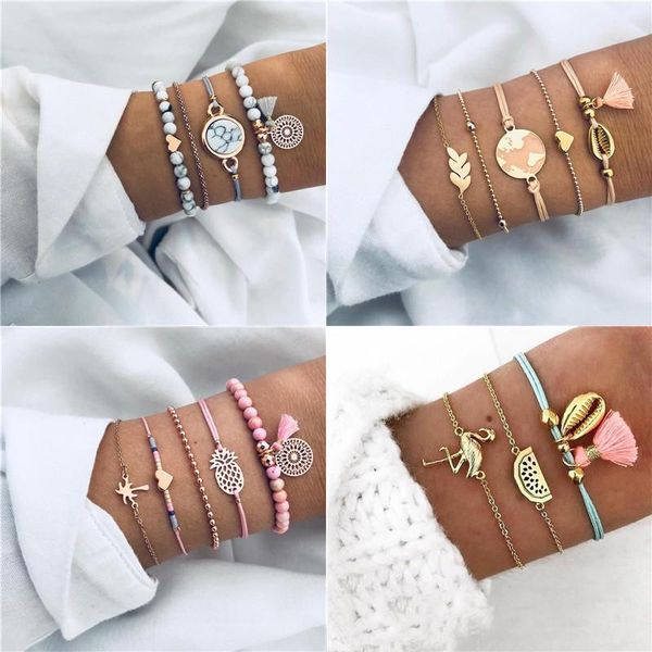 link, chain modyle multiple styles beads bracelet set for women bohemian marble stone handmade tassel rope bracelets party jewelry, Black
link, chain modyle multiple styles beads bracelet set for women bohemian marble stone handmade tassel rope bracelets party jewelry, Black