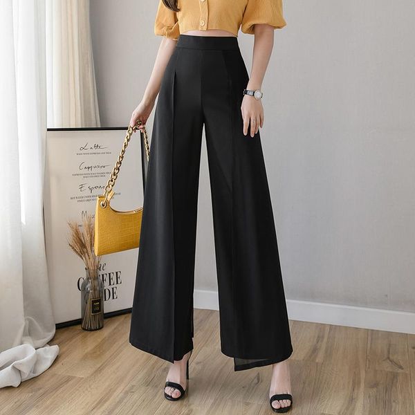 women's pants & capris limiguyue casual women summer chiffon loose wide leg high waist cargo thin breathable fashion clothing k973, Black;white
women's pants & capris limiguyue casual women summer chiffon loose wide leg high waist cargo thin breathable fashion clothing k973, Black;white