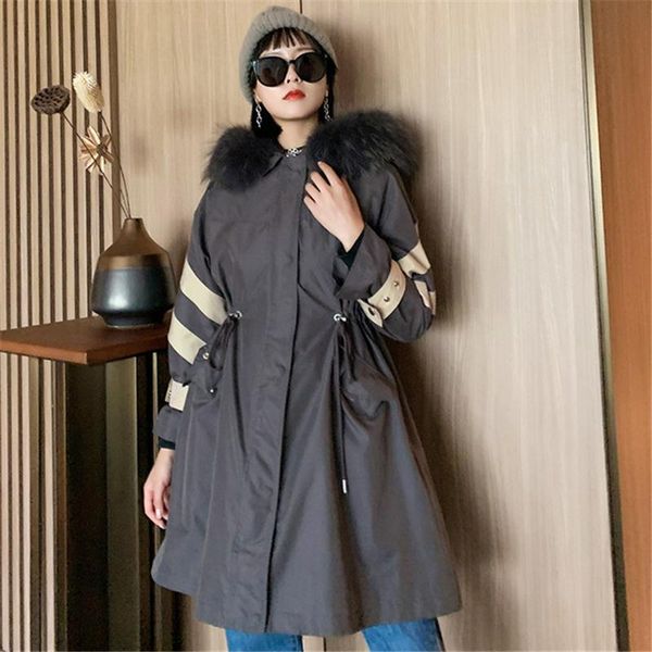women's fur & faux collar bright face parkas female winter hooded long detachable rex adjustable waist coat, Black
women's fur & faux collar bright face parkas female winter hooded long detachable rex adjustable waist coat, Black