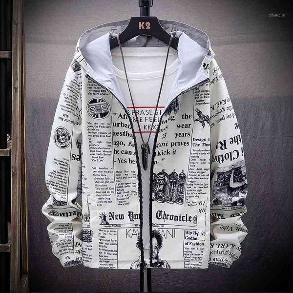 men's strewear on both sides spaper printed fashion jacket men thin hooded jackets windbreakers clothing plus size1 grej, Black;brown
men's strewear on both sides spaper printed fashion jacket men thin hooded jackets windbreakers clothing plus size1 grej, Black;brown