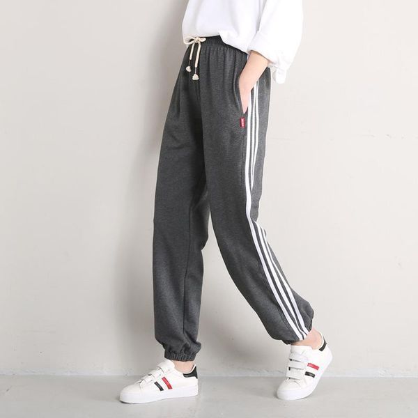 women's pants & capris three-bar blinds sports xl loose casual 2021 spring and autumn thin elastic trousers ak18091, Black;white
women's pants & capris three-bar blinds sports xl loose casual 2021 spring and autumn thin elastic trousers ak18091, Black;white