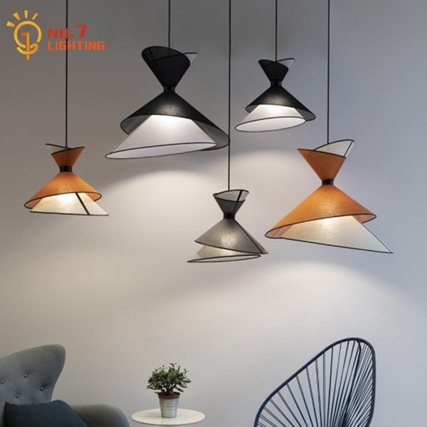 pendant lamps nordic design indiviudal fabric art decorative light modern hanging lamp dining room bedroom el lobby staircase villa
pendant lamps nordic design indiviudal fabric art decorative light modern hanging lamp dining room bedroom el lobby staircase villa