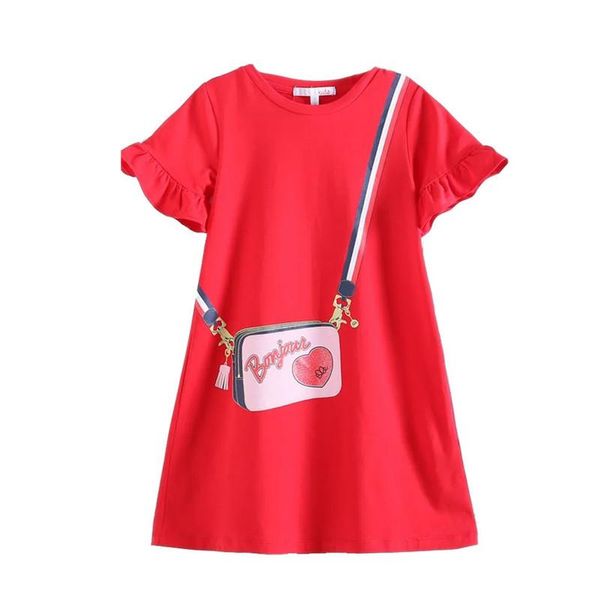 girl's dresses dress for girls summer cartoon sashes print cotton clothing children clothes 6 8 10 12 13 year, Red;yellow
girl's dresses dress for girls summer cartoon sashes print cotton clothing children clothes 6 8 10 12 13 year, Red;yellow