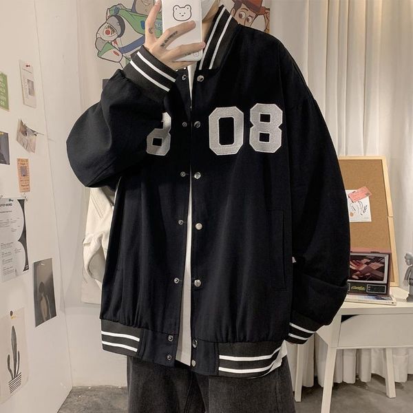 men's jackets dark coat 2021 baseball suit trendy brand versatile ruffian handsome jacket ins spring trend clothes jaqueta, Black;brown 
men's jackets dark coat 2021 baseball suit trendy brand versatile ruffian handsome jacket ins spring trend clothes jaqueta, Black;brown