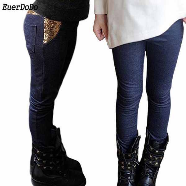 sequin jeans for girls autumn winter children girl thin / velvet skinny denim pants teenage clothing kids elastic trausers, Blue 
sequin jeans for girls autumn winter children girl thin / velvet skinny denim pants teenage clothing kids elastic trausers, Blue