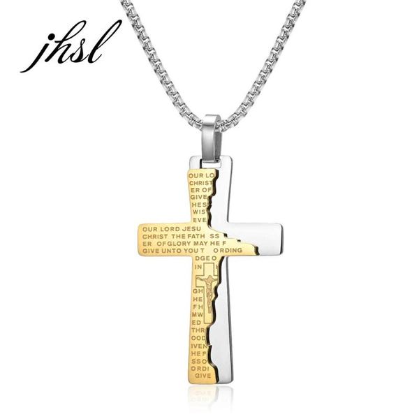 pendant necklaces 54x35mm male men jesus cross necklace pendants fashion christian jewelry box chain stainless steel black gold color, Silver
pendant necklaces 54x35mm male men jesus cross necklace pendants fashion christian jewelry box chain stainless steel black gold color, Silver
