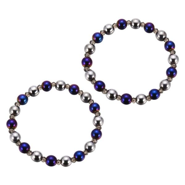 charm bracelets 2pcs simple design hematite magnet bracelet stone fashion for friends, Golden;silver
charm bracelets 2pcs simple design hematite magnet bracelet stone fashion for friends, Golden;silver