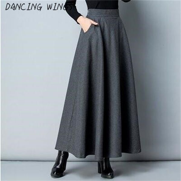 skirts autumn winter woolen women solid a-line umbrella high waist pleated long falda mujer 98vo, Black
skirts autumn winter woolen women solid a-line umbrella high waist pleated long falda mujer 98vo, Black