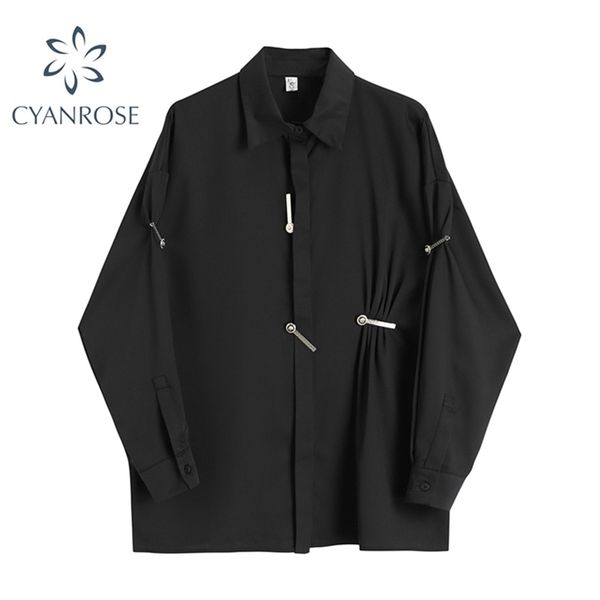 blouse women shirts black long sleeve womens solid simple fashion casual female autumn oversized 210515, White
blouse women shirts black long sleeve womens solid simple fashion casual female autumn oversized 210515, White