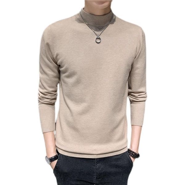 men's sweaters 2021 autumn winter sweater men fashion solid color striped pullovers male casual turtleneck knitwear, White;black
men's sweaters 2021 autumn winter sweater men fashion solid color striped pullovers male casual turtleneck knitwear, White;black