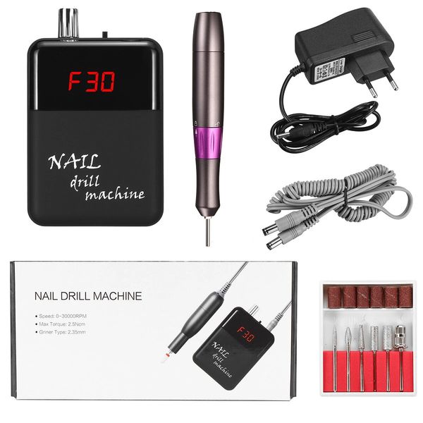 30000rpm electric nail file drill manicure polishing grinding tool pedicure machine - white us plug
30000rpm electric nail file drill manicure polishing grinding tool pedicure machine - white us plug