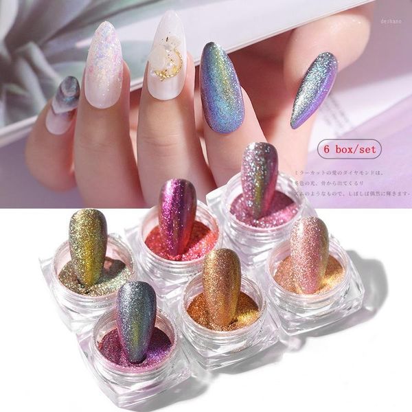 6pcs quicksand nail glitter powder with magic wand holographic dip japanese-style diy art decoration1, Silver;gold
6pcs quicksand nail glitter powder with magic wand holographic dip japanese-style diy art decoration1, Silver;gold