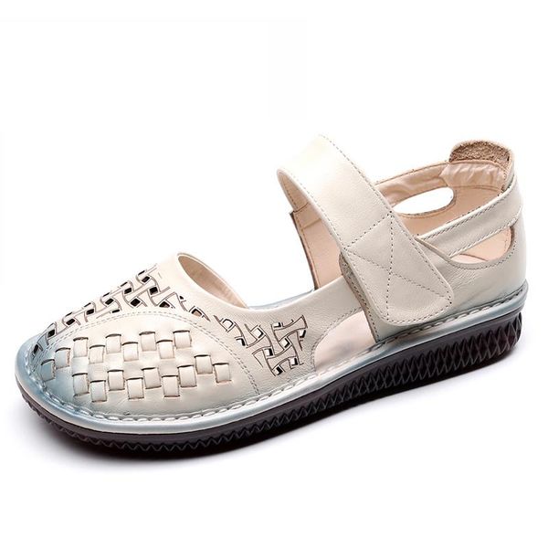 female genuine leather platform sandals 2021 summer women shoes elastic band casual retro hollow handmade ladies sandalias, Black
female genuine leather platform sandals 2021 summer women shoes elastic band casual retro hollow handmade ladies sandalias, Black
