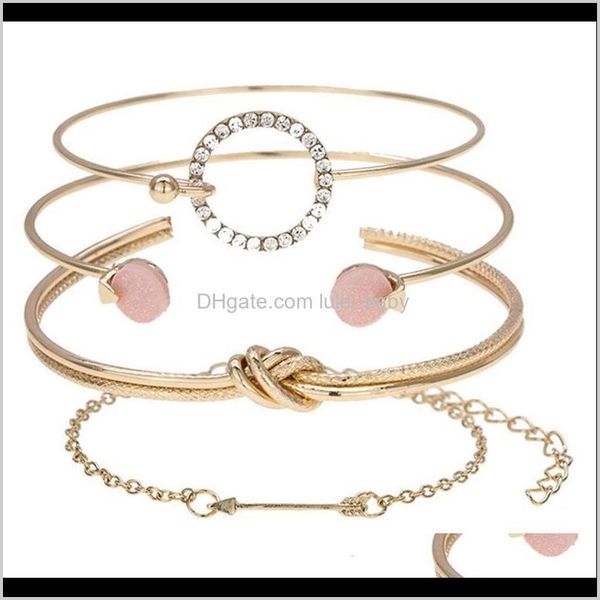 charm drop delivery 2021 4pcs/settrendy accessories alloy crystal god sier double-layer tie arrow circle open bracelets for women jewelry ba, Golden;silver
charm drop delivery 2021 4pcs/settrendy accessories alloy crystal god sier double-layer tie arrow circle open bracelets for women jewelry ba, Golden;silver