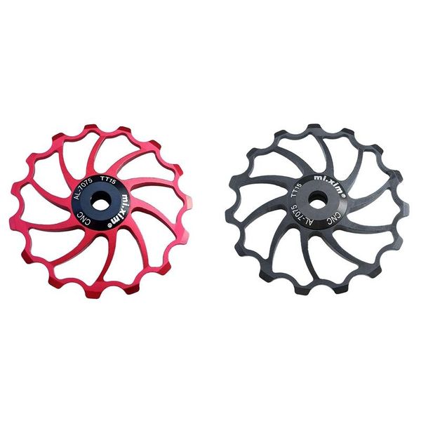 bike derailleurs 2x mi.xim derailleur pulley 15t aluminum jockey wheel guide roller for mtb road folding red & black
bike derailleurs 2x mi.xim derailleur pulley 15t aluminum jockey wheel guide roller for mtb road folding red & black