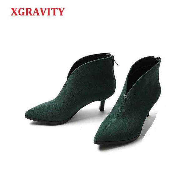 xgravity pigskin genuine leather girl thin heel woman shoes deep v design lady fashion boots elegant european women shoes a060 210429, Black
xgravity pigskin genuine leather girl thin heel woman shoes deep v design lady fashion boots elegant european women shoes a060 210429, Black